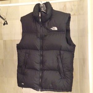 The North Face Black Nuptse 700 Fill Down Vest M